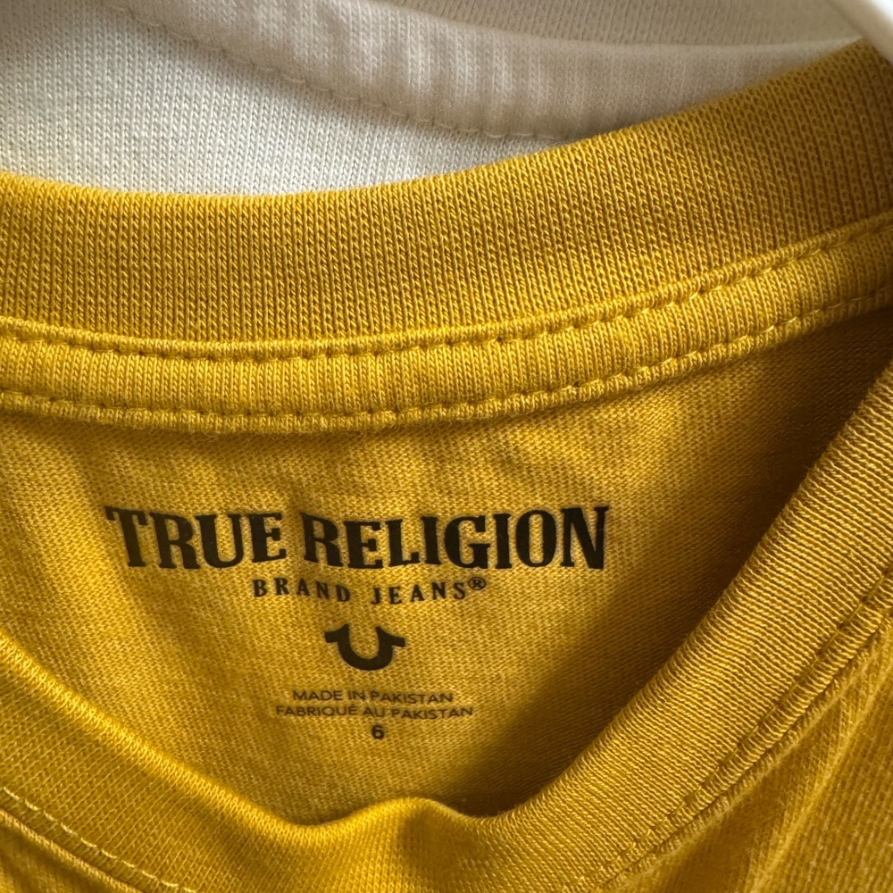 True Religion Kids' Mustard and White Tees - Picture 4 of 8